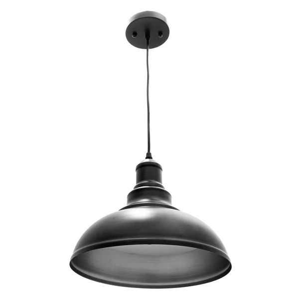 12in Integrated LED Vintage Pendant Light 25W 1300LM C90 5CCT 27/30/35/40/50K, Black