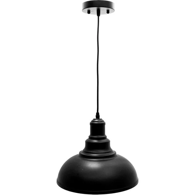 12in Integrated LED Vintage Pendant Light 25W 1300LM C90 5CCT 27/30/35/40/50K, Black - view 2