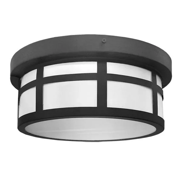 12in OUTDOOR/INDOOR Ceiling Light 25W 3CCT TRIAC And 102-277V 0-10V, Orb Finish