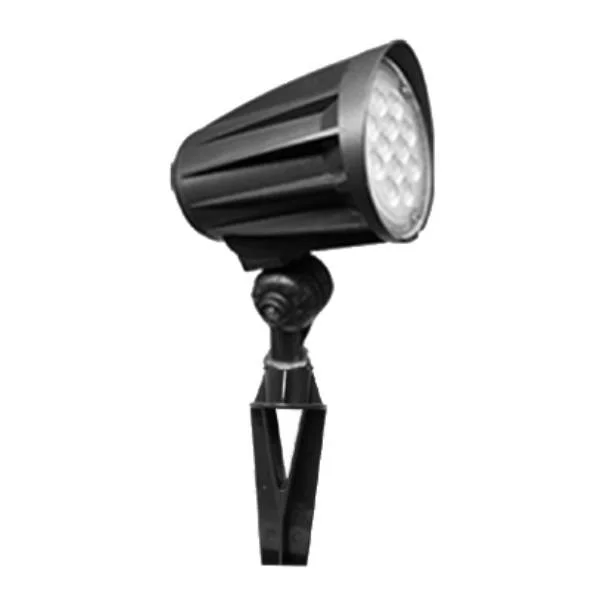 12V AC Landscape Flood Light 12W, 1300 lumens, 5000K, 35° Beam Angle, Spike Included