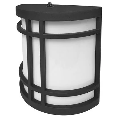 12W, Black, Half Cylinder, CCT Selectable, Photocell