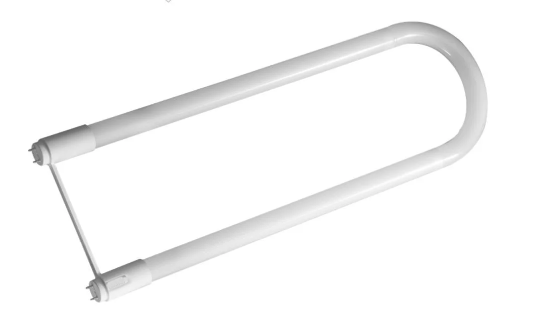 12W LED T8 Tube, 1800 lumen, Plastic Construction, 6in U-Bend, Color Select 3500 / 4000 / 5000K, 50k hrs, External Drive