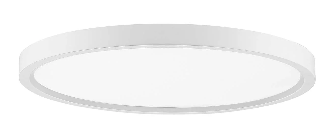 11-Inch Flat Lens LED Ceiling/Wall Mount, Brushed Nickel