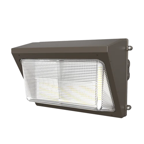 14" Half Cut-Off Wall Pack, 40W|50W|60W, 3000K|4000K|5000K, Optic Adjustable, Bronze