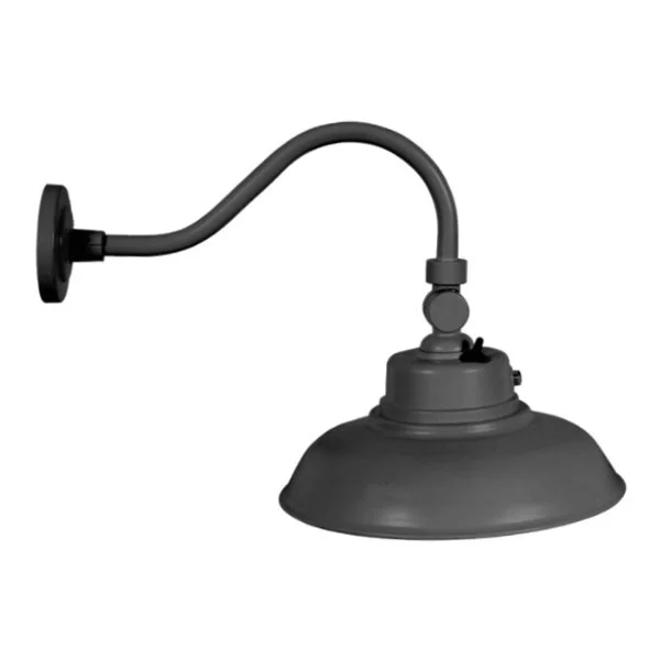 14in 40W Gooseneck Barn Light, MCT 30/40/50K, 0-10V, Photocell, Bronze