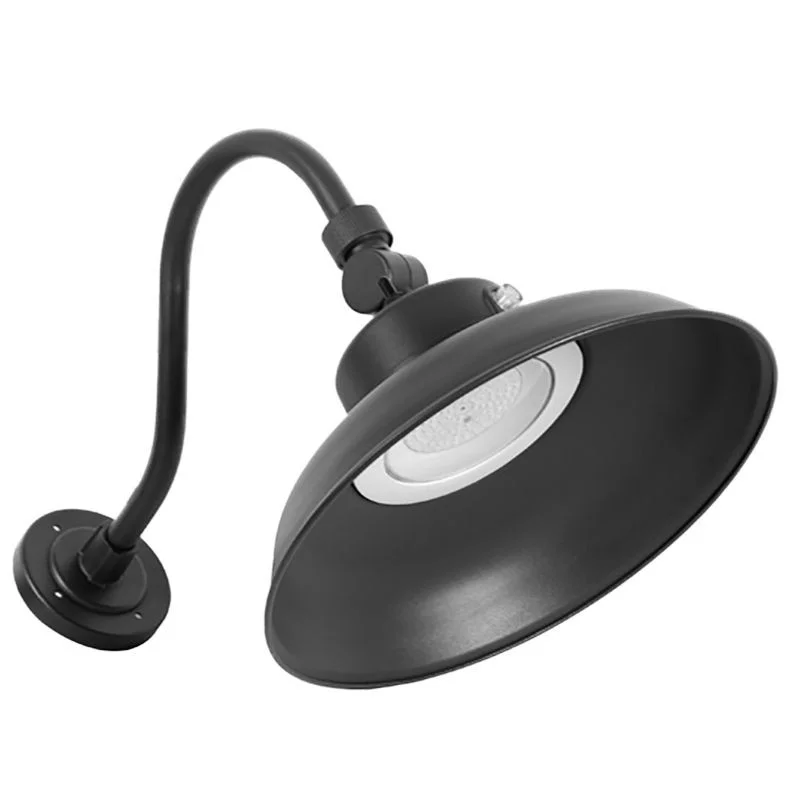 14in 40W Gooseneck Barn Light, MCT 30/40/50K, 0-10V, Photocell, Bronze - view 2