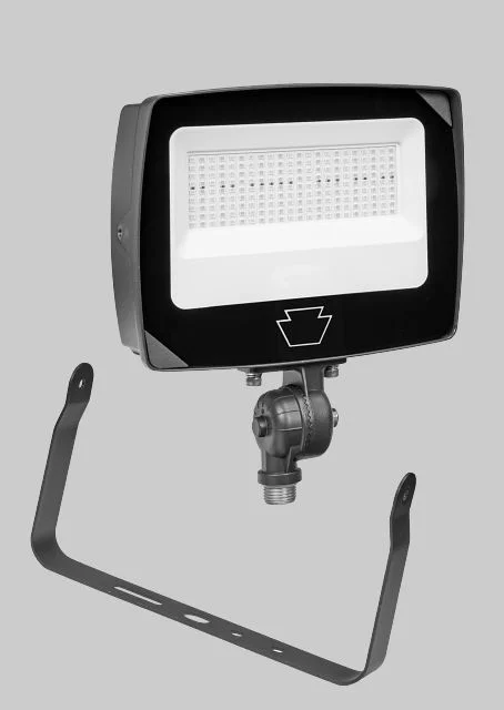15 / 12 / 9W LED Flood Light feat. Power Select & Color Select. Rectangular Series 4 with Built-in Photocell. 120-277V I