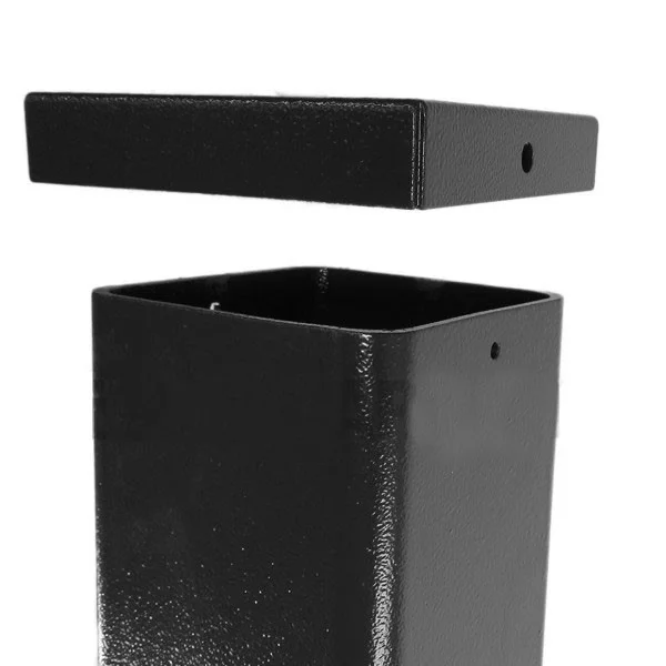 15 Foot Square Straight Aluminum Light Pole, 5" Wide, 0.188" Wall Thickness - view 3
