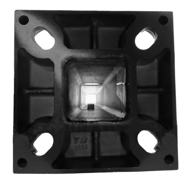 15 Foot Square Straight Aluminum Light Pole, 5" Wide, 0.188" Wall Thickness - view 7