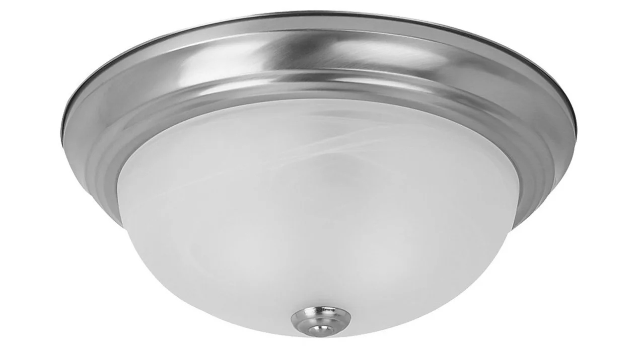 15-Inch Dome Ceiling Mount, Brushed Nickel
