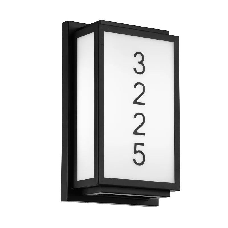 15 W LED Hotel Room Number Lighting Sconce, Oil Rubbed Bronze/Acrylic