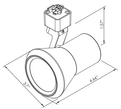 15 W LED Track Head Track Lighting, 120V - view 2
