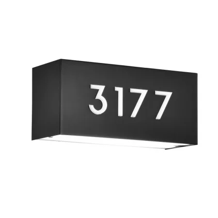 15 W Room Number/Address Light, Oil Rubbed Bronze, Laser Engraved Metal, Acrylic Shade, Braille, 3000K|4000K