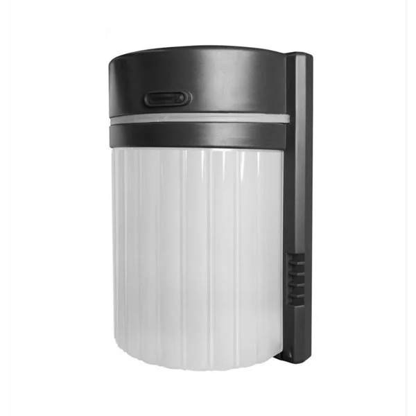15 W Round Plastic LED Wall Pack with Photocell - CCT Adjustable