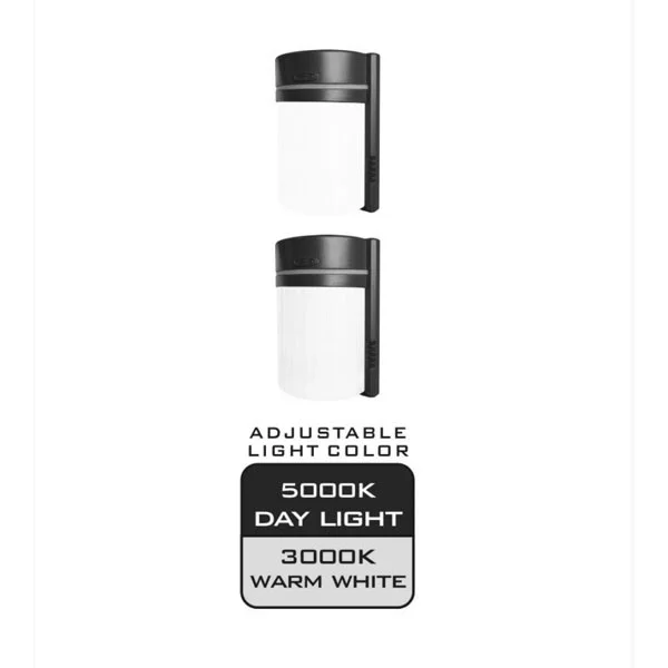 15 W Round Plastic LED Wall Pack with Photocell - CCT Adjustable - view 2