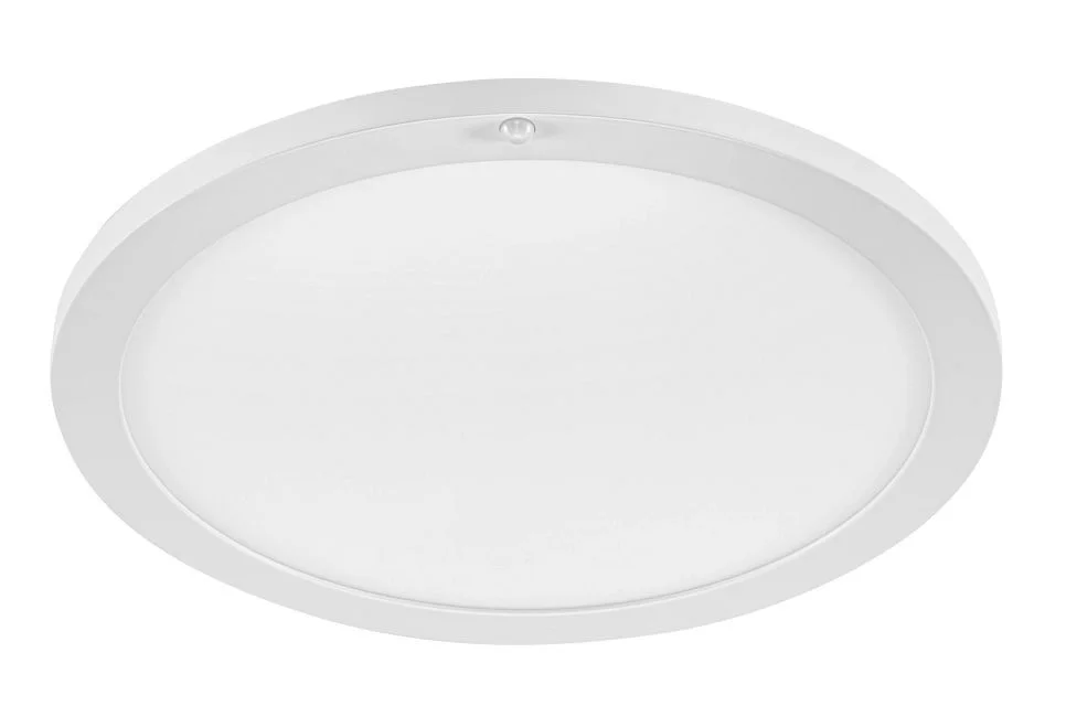 15" Round LED Closet Rated Surface Mount Downlight with Integrated PIR Sensor | Power Select 20 / 18W | Color Select 270