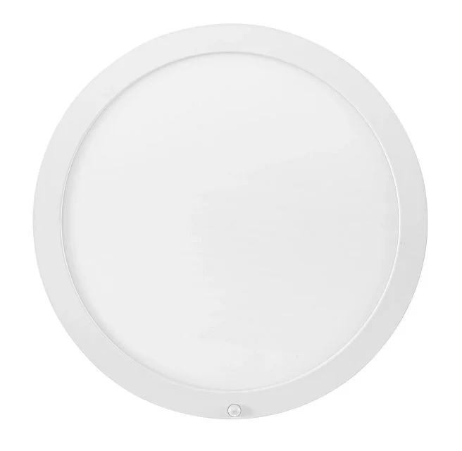 15" Round LED Closet Rated Surface Mount Downlight with Integrated PIR Sensor | Power Select 20 / 18...