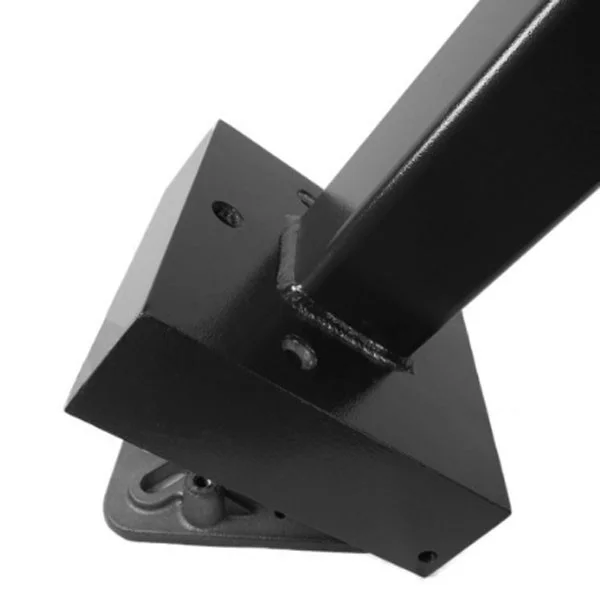 10Ft. 4" Wide Square Hinged Base Aluminum Light Pole