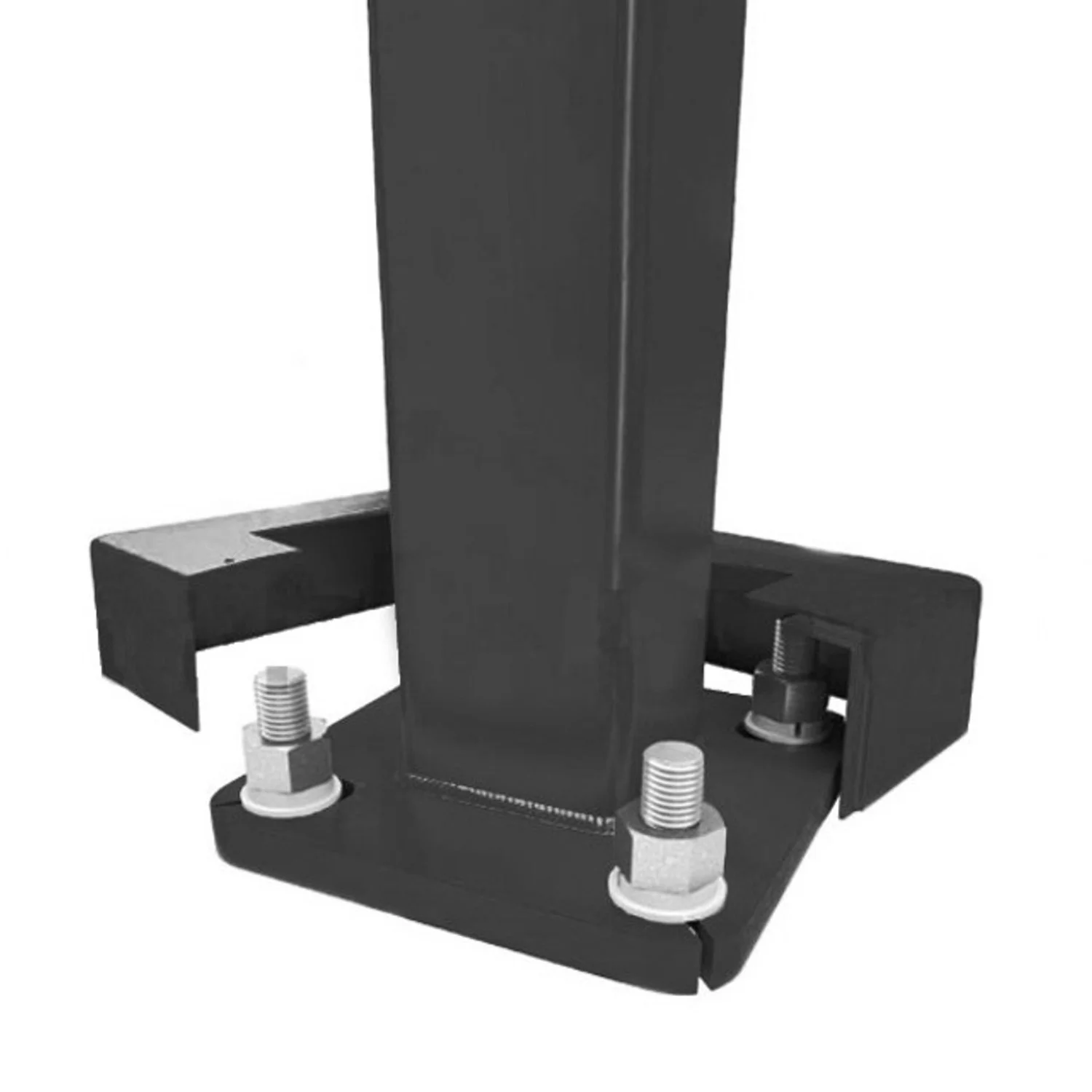 10 Foot Square Steel Light Pole, 4 Inch Width, 11 Gauge, Quick-Ship - view 4