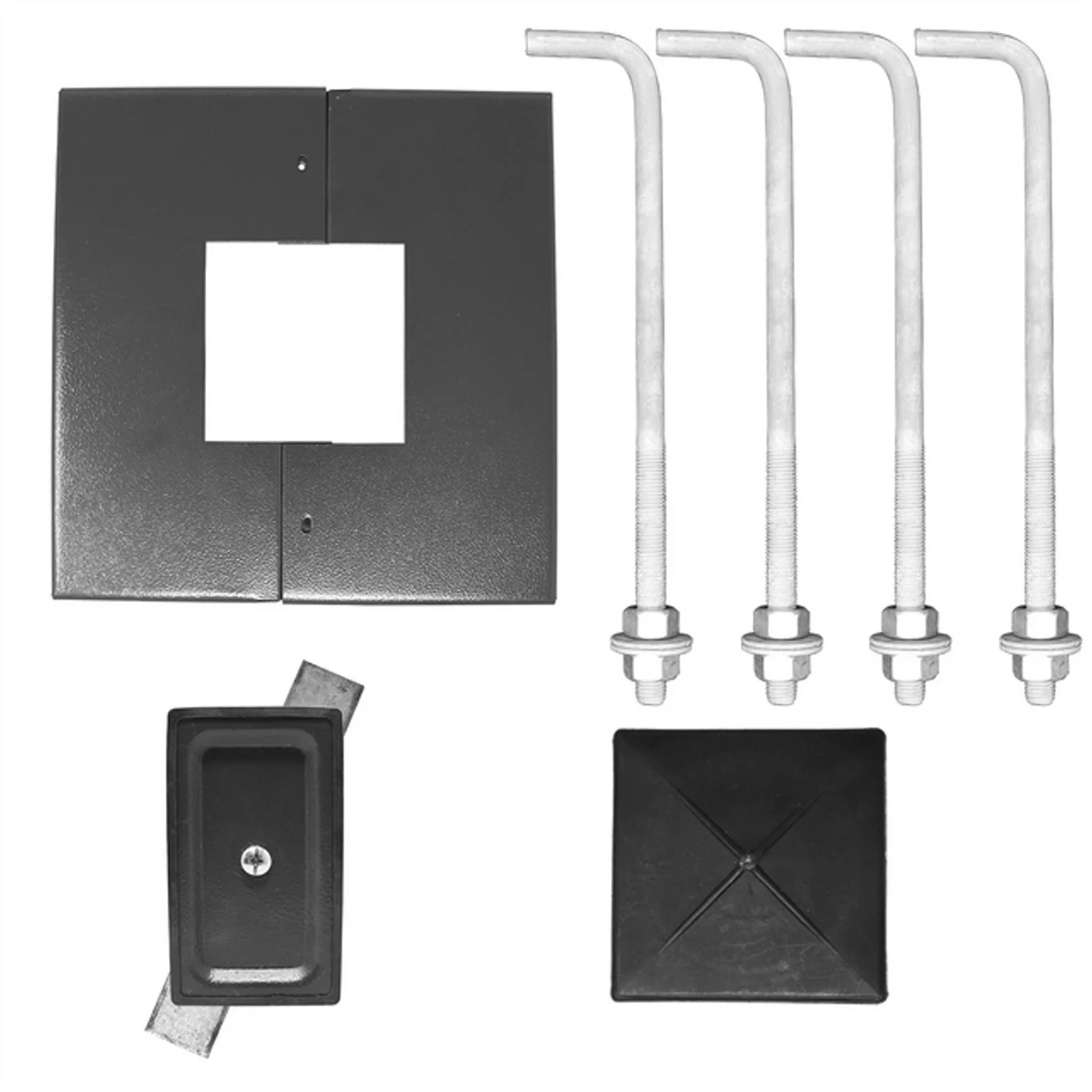 10 Foot Square Steel Light Pole, 4 Inch Width, 11 Gauge, Quick-Ship - view 5