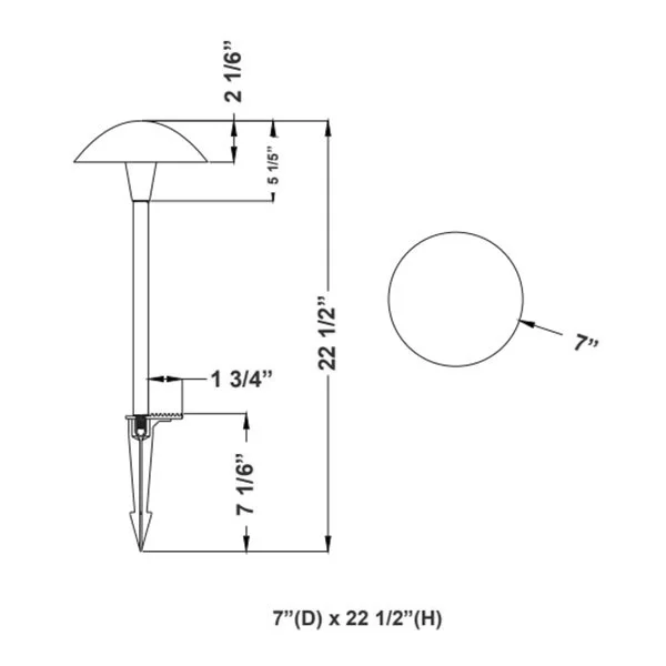 15in Aa Series Path Light Stem Rgbww Bluetooth Wg App - view 2