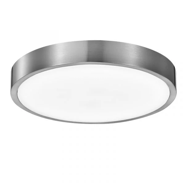 14-Inch 17 W LED Ceiling Fixture, Satin Nickel Finish Acrylic Shade