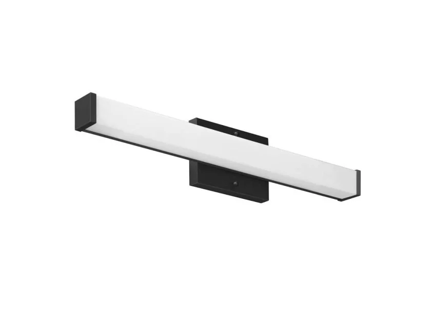 18-Inch Matte Black Slim Profile Square Linear Vanity Light