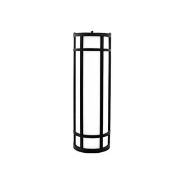 18-Inch Outdoor/Indoor LED Decorative Wall Sconce, 120-277V (6" Wide), 20W, 1500lm, 3500K/4000K/5000K, Black