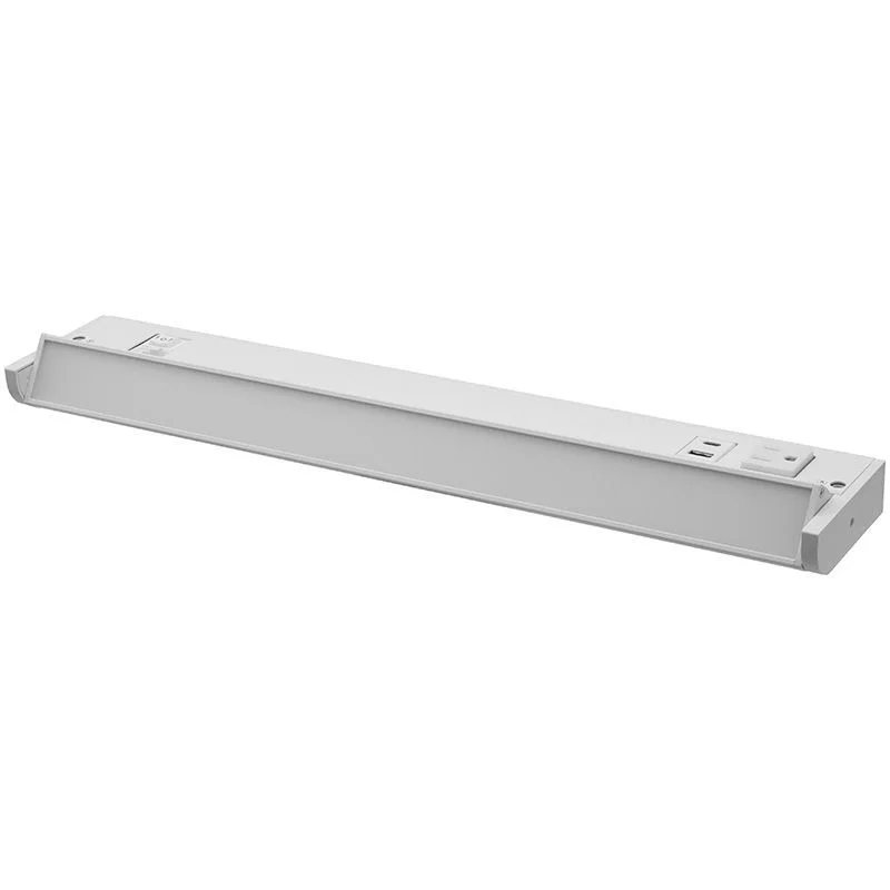 18 Inch UCR Series Undercabinet with Receptacles and USB Ports, White - view 2