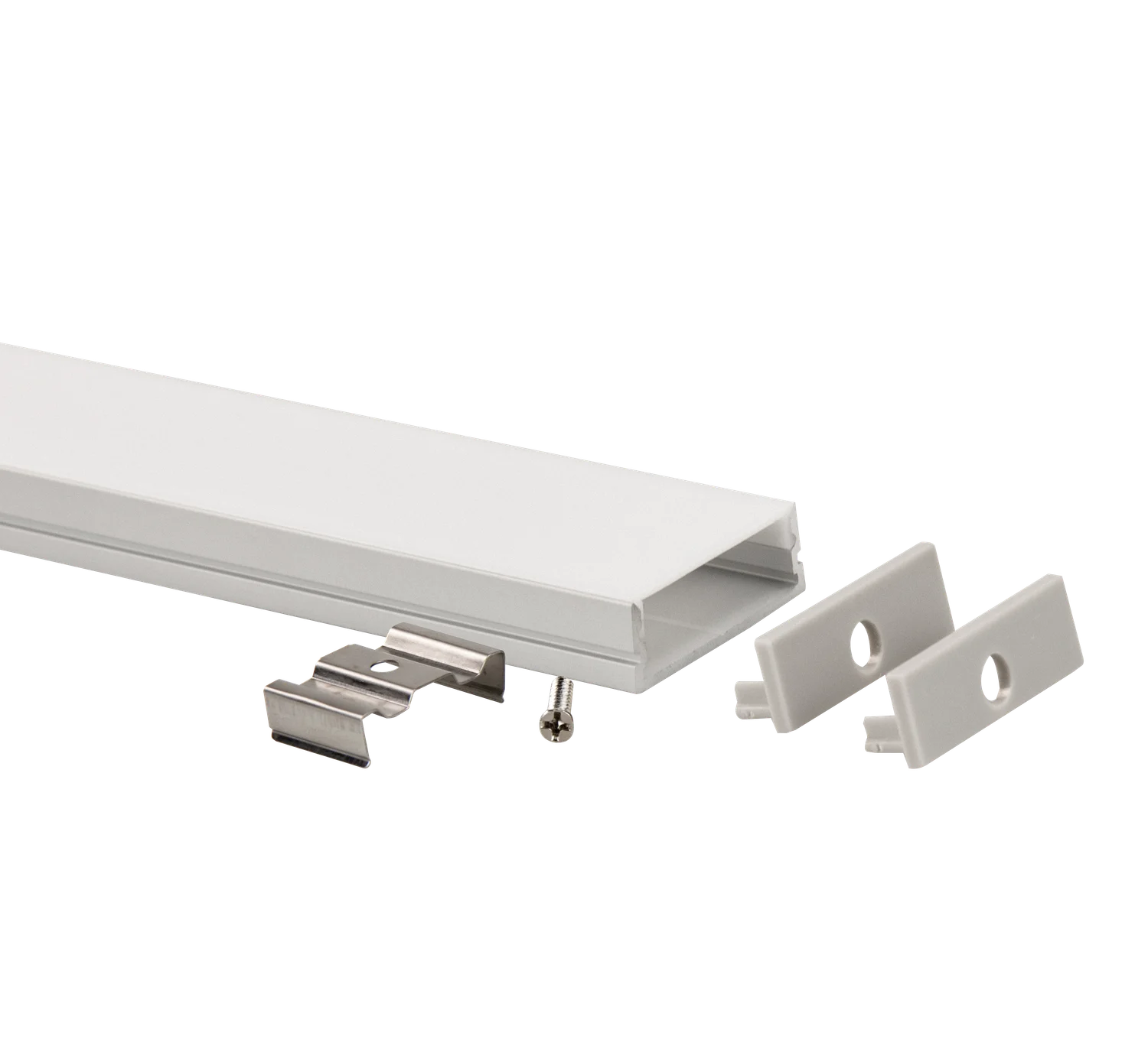 1" Aluminum Surface Mount Channel - 96"