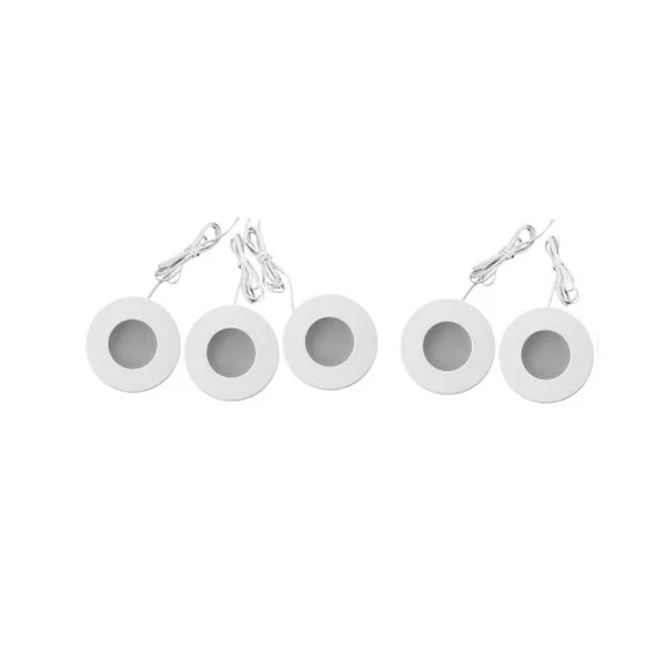 Lotus LED Lights 1" Mini Puck LED Light, 5 Pack