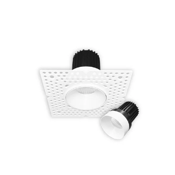1" Push and Lock Trimless Spotlight, 38º Beam, CCT Selectable, 850lm, 10W, 120V, 90 CRI