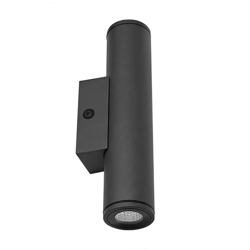 1in 12V 2X3W Outdoor Cylinder 7.5in H, UP/DOWN Light 30/40/50K