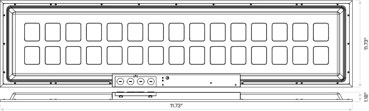 Goodlite 1X4 Backlit Flat Panel - view 3