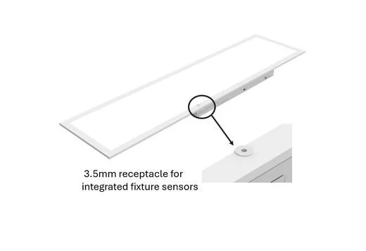 1X4 Flat Panel, Controls Ready 3.5mm Receptacle, Lumen Selectable, CCT Selectable, UNV 120-277V 0-10V Dimmable - view 2