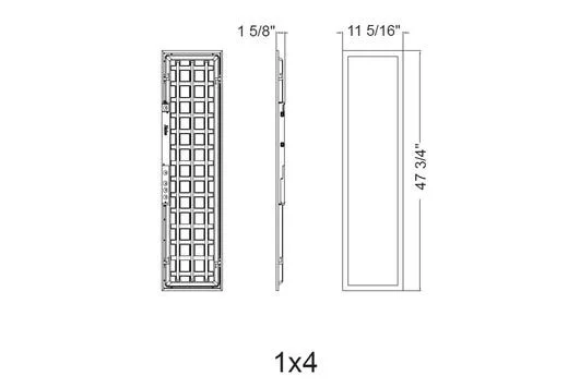 1X4 Flat Panel, Lumen Selectable, CCT Selectable, UNV 120-277V 0-10V Dimmable - view 4