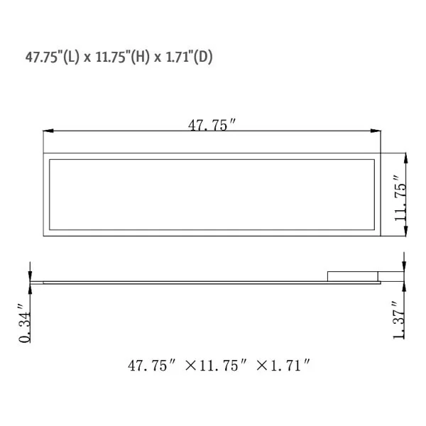 Westgate Manufacturing 1x4 LED Panel Light, 40W - view 2