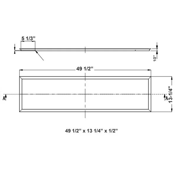 Westgate Manufacturing 1x4 Recessed Mounting Flange Kit - view 2