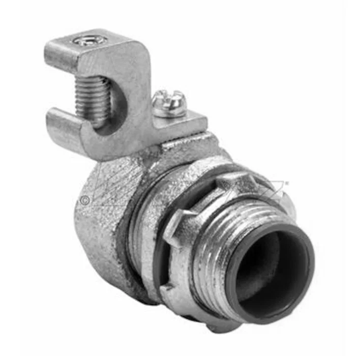 2-1/2" Liquidtight Connector with 1/0-14 Lay-In Grounding Lug, Male - view 2