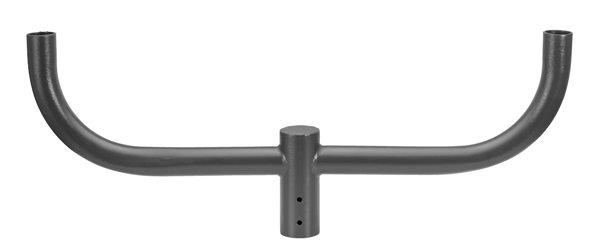 2-Arm Bullhorn Mounting Bracket, Steel Construction, Bronze Finish, Compatible with 2 3/8" Fixture Tenon Size