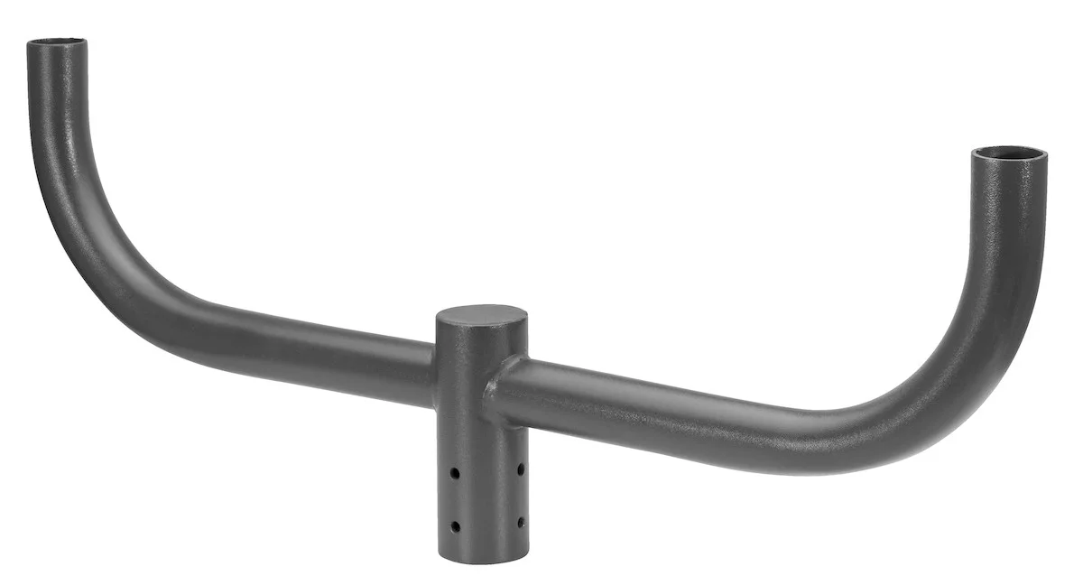 2-Arm Bullhorn Mounting Bracket, Steel Construction, Bronze Finish, Compatible with 2 3/8" Fixture Tenon Size - view 3