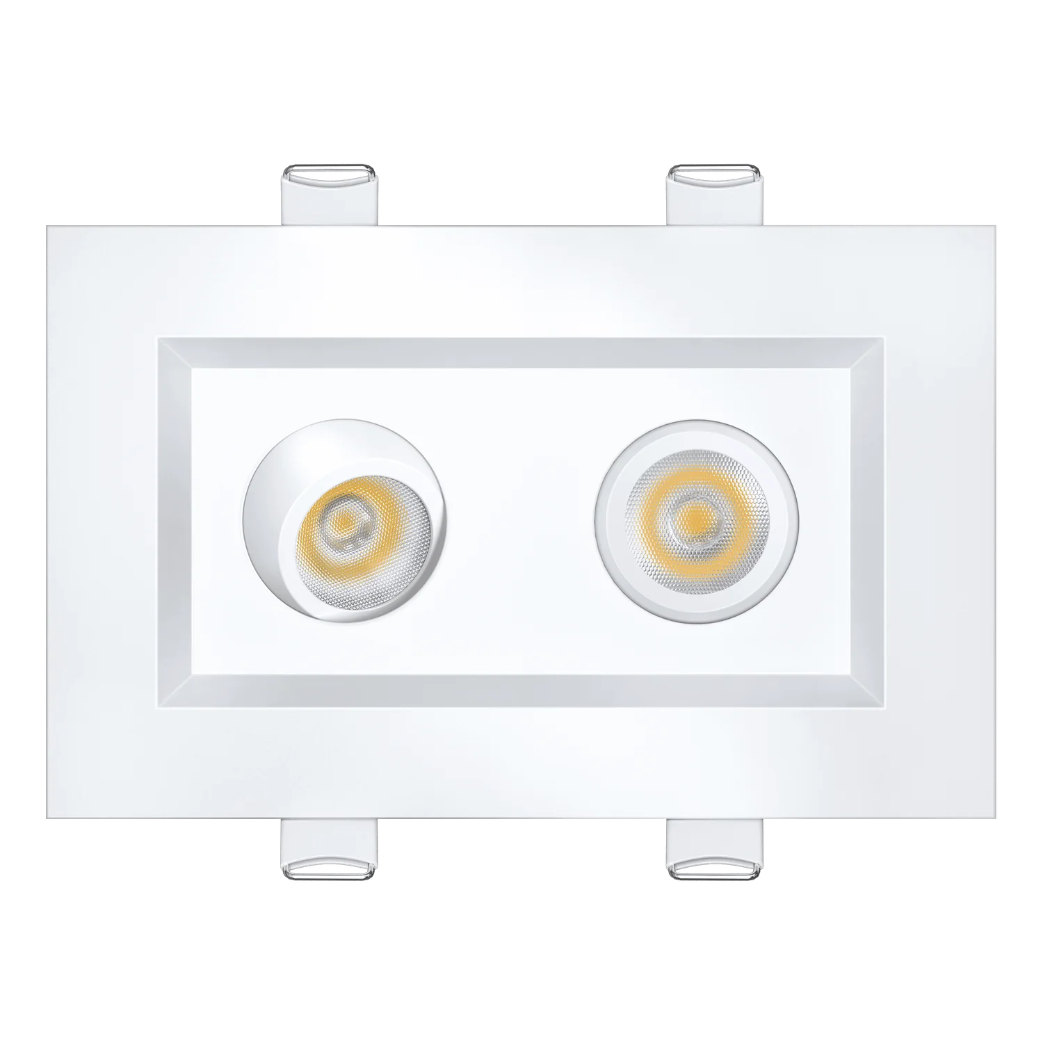2” Double Head Regress Multiple Gimbal White
