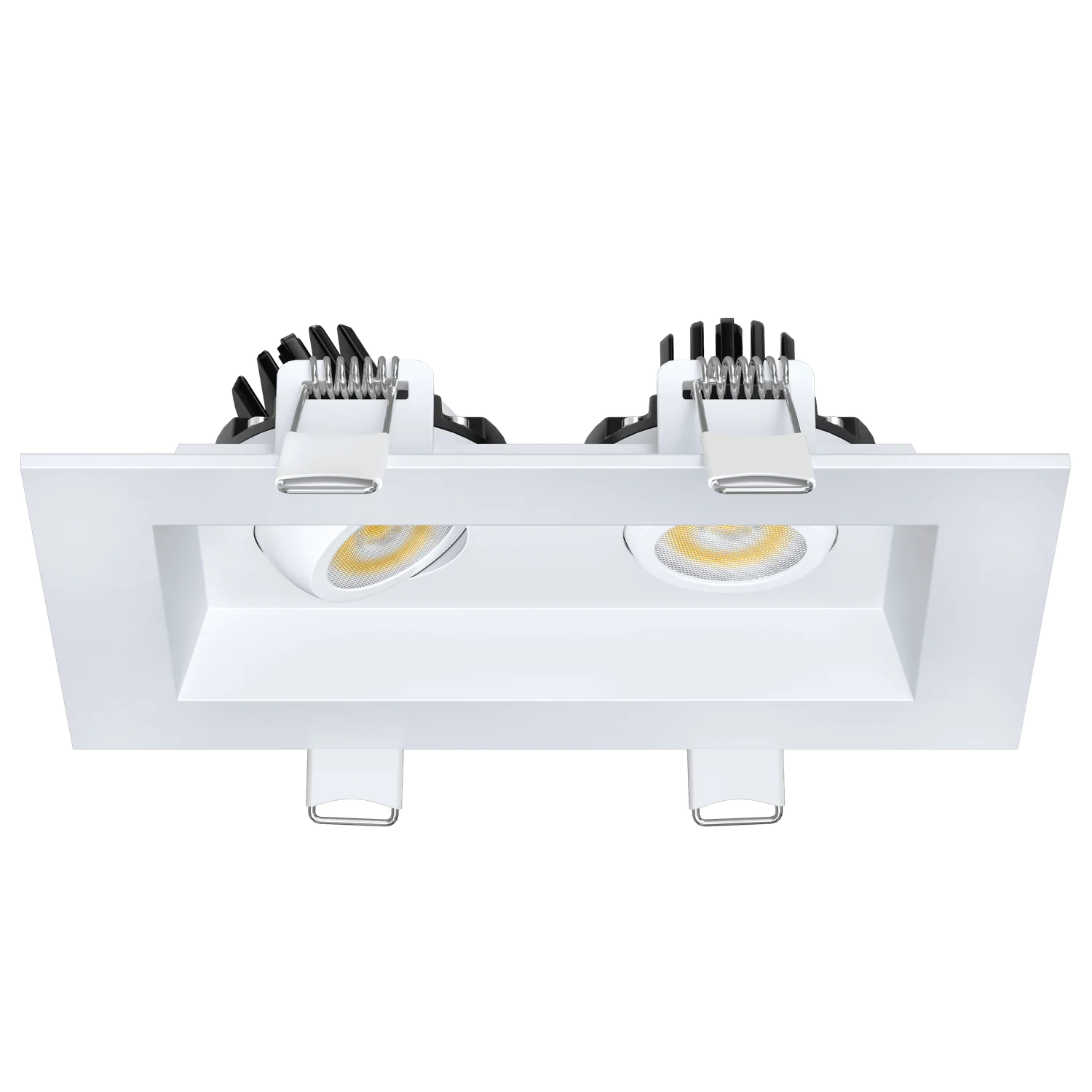 2” Double Head Regress Multiple Gimbal White - view 2