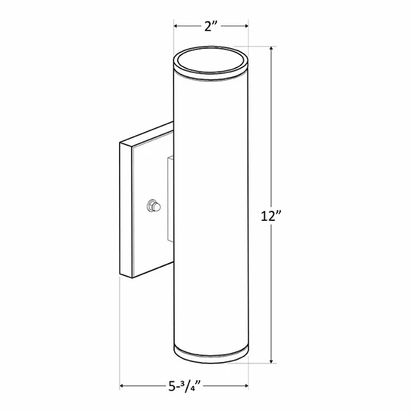 2-Inch 12 W LED Outdoor Cylinder Up/Down - CCT Adjustable - view 2