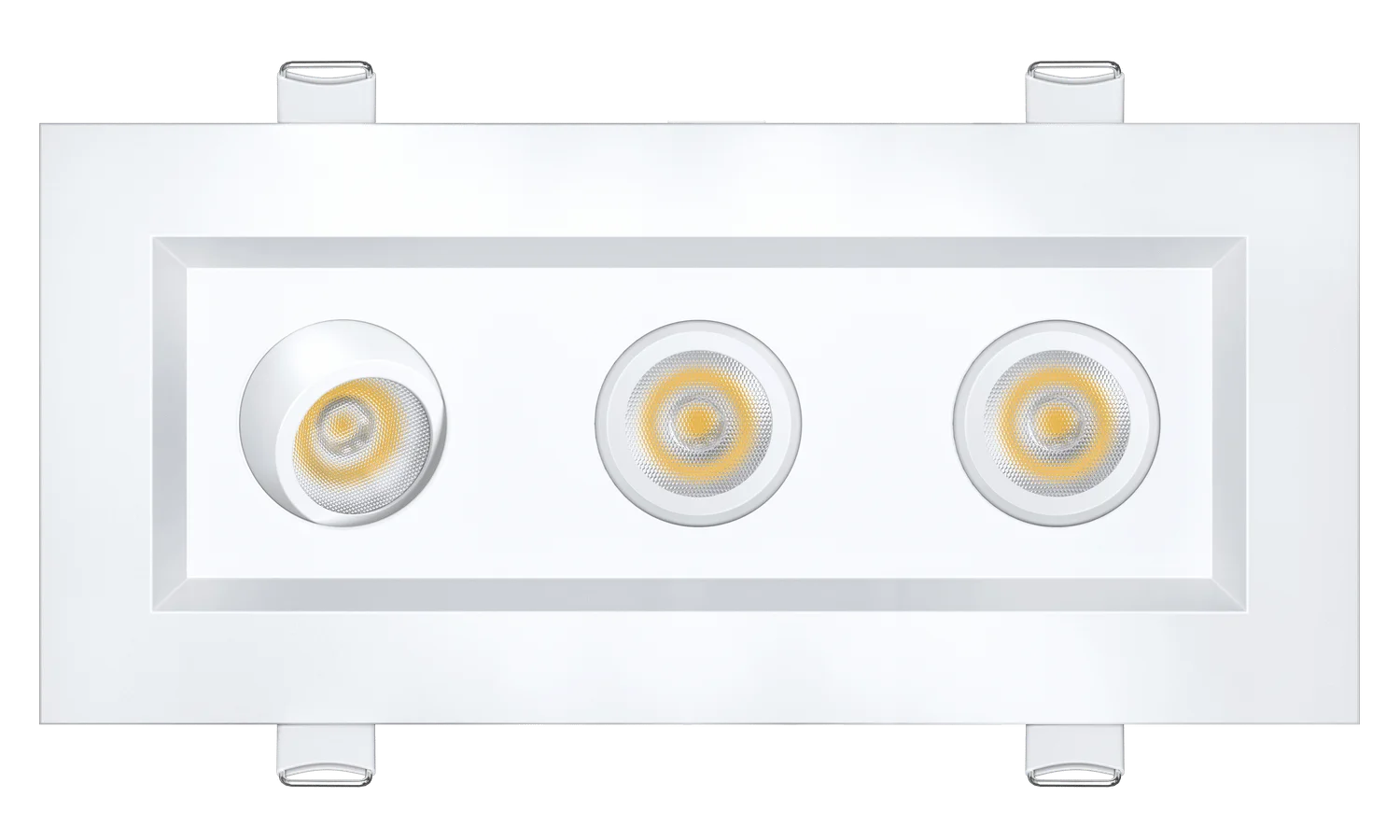 2” Triple Head Regress Multiple Gimbal White