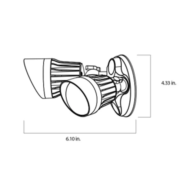 2 X 10W Lamps, 1300LM, 3000K Ww, Bronze Housing, W/ 100º Beam - view 2