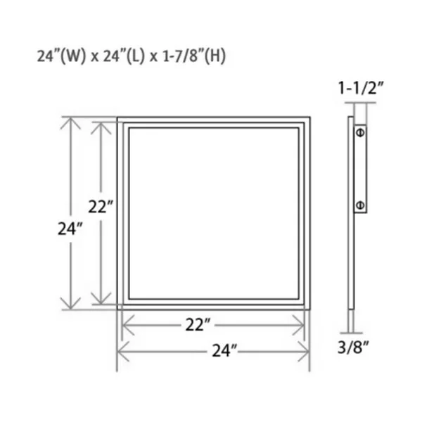 2'X2' 40 W Premium High-Output LED Panel Light - view 2