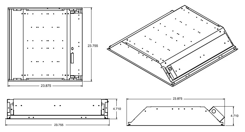 2'x2' Recessed Grid High Bay, 90W-135W - view 3