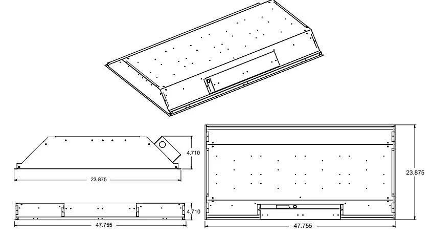 2'x4' Recessed Grid High Bay, 90W-180W - view 3