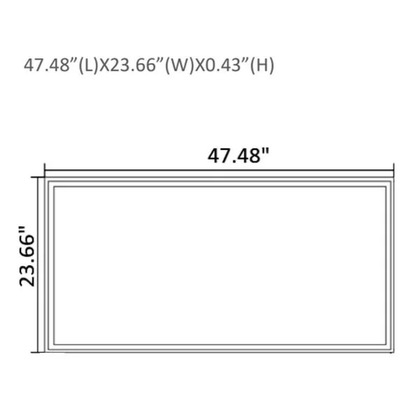 Westgate Manufacturing 2'X4' T-Bar Grid LED Light, 3000K - view 2